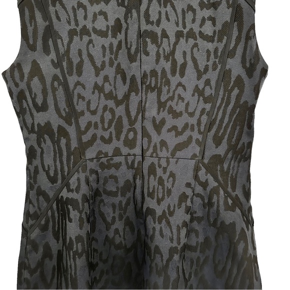 REBECCA TAYLOR Jacquard Leopard Print Zipper Dress - Picture 5 of 13